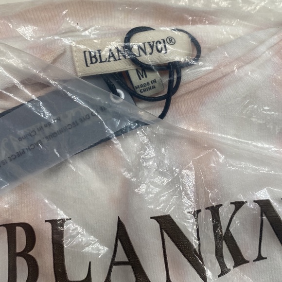 (A54) BLANK NYC Peach & White Tie Dye Long Sleeve Sweater, Size Medium, NWT $98 - Picture 11 of 12